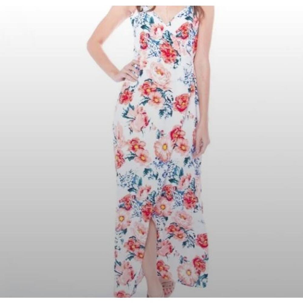 MINKPINK Little Blooms Maxi Wrap Effect Dress - Picture 2 of 4